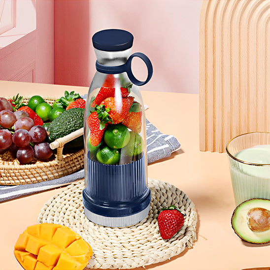 Blender Électrique Sans Fil 6 Lames | Jus et Milkshakes Instantanés