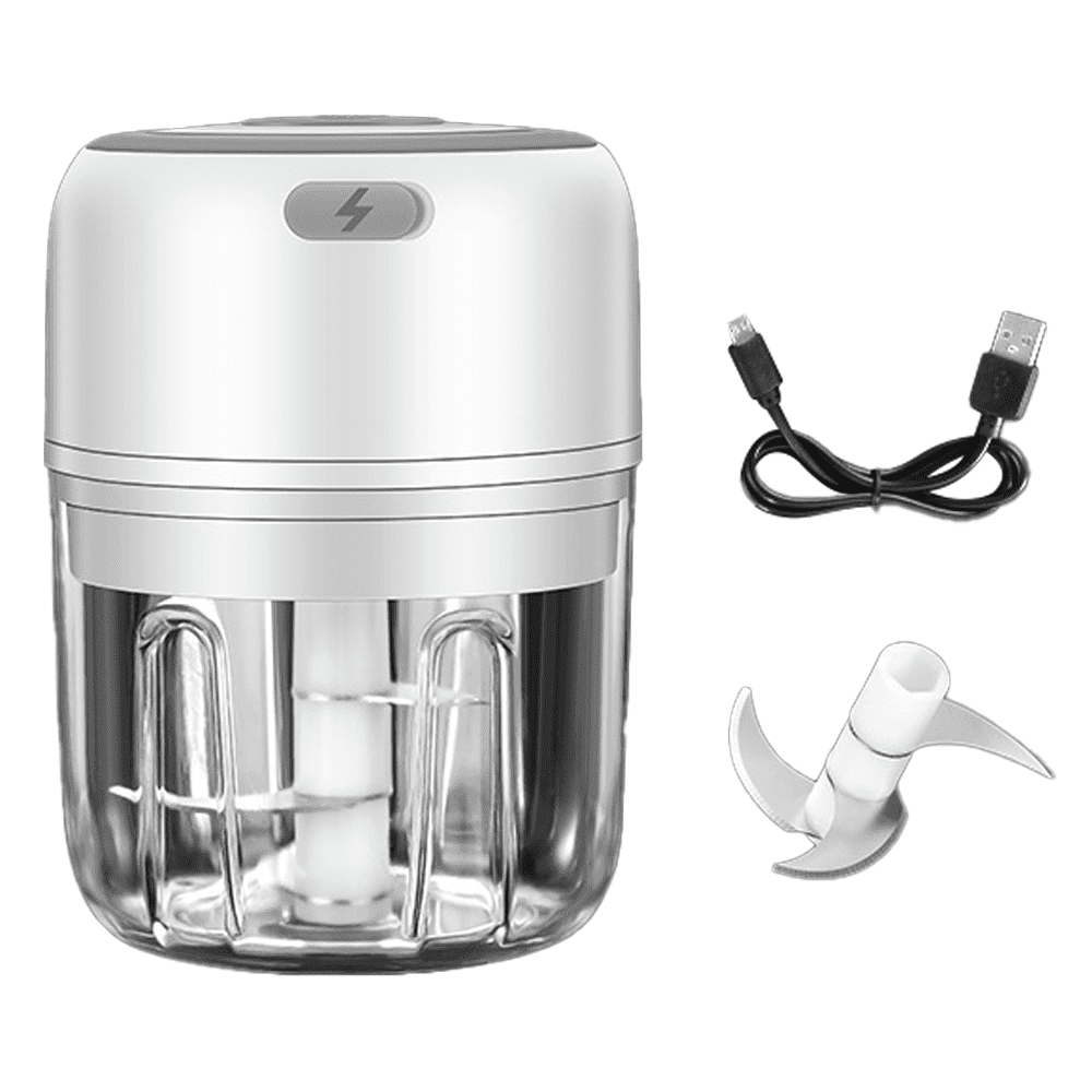 Hachoir électrique USB multifonction | Compact, rechargeable et silencieux pour Ail, légumes, viandes