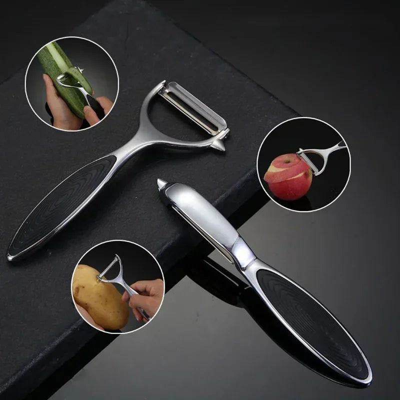 Éplucheur & Râpe Inox Multi-Usage | Pour légumes, fruits & zestes comme un chef