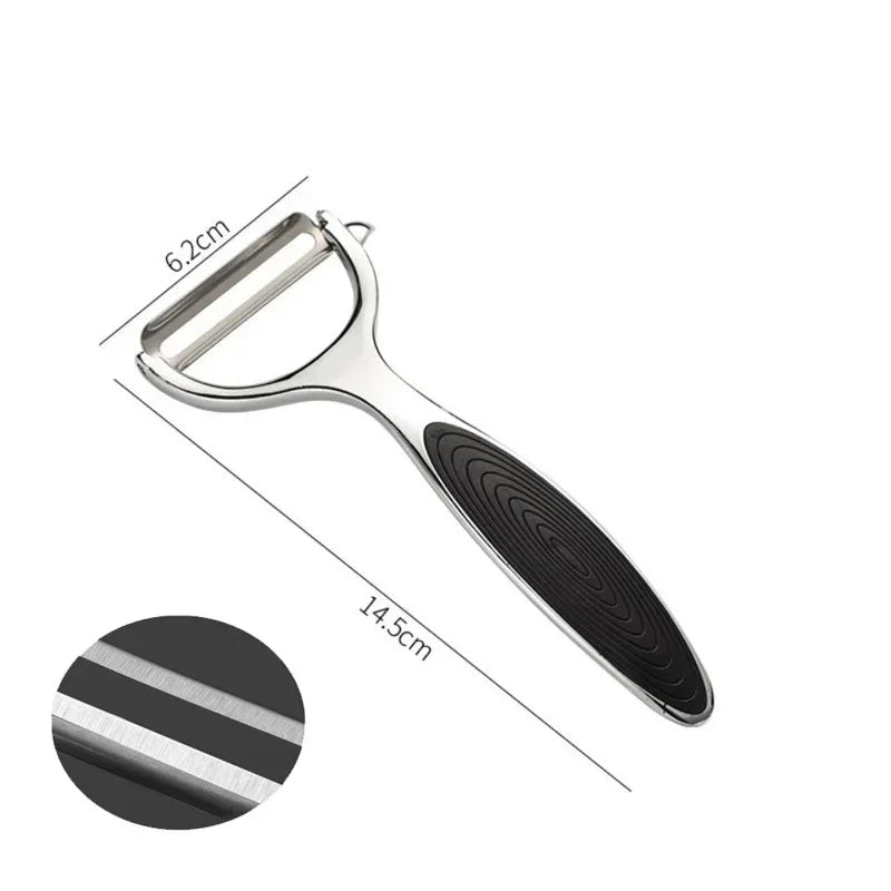 Éplucheur & Râpe Inox Multi-Usage | Pour légumes, fruits & zestes comme un chef