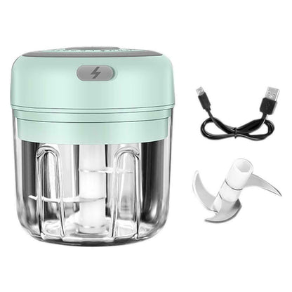 Hachoir électrique USB multifonction | Compact, rechargeable et silencieux pour Ail, légumes, viandes