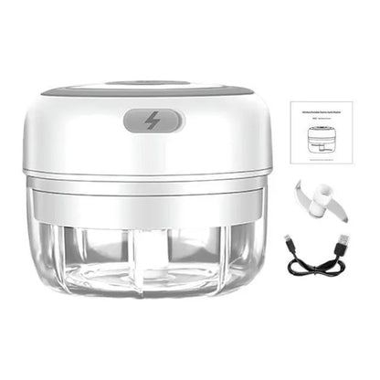 Hachoir électrique USB multifonction | Compact, rechargeable et silencieux pour Ail, légumes, viandes