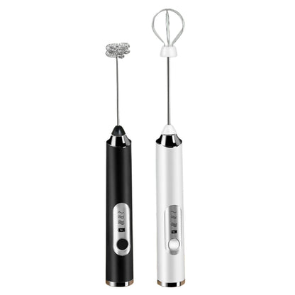 Fouet Électrique Double Tige | Sans Fil & Rechargeable USB | 3 Vitesses pour Café, Crème & Œufs