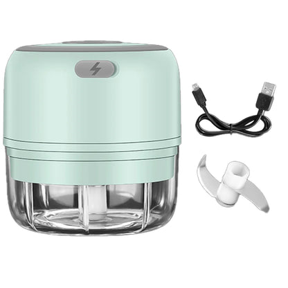 Hachoir électrique USB multifonction | Compact, rechargeable et silencieux pour Ail, légumes, viandes