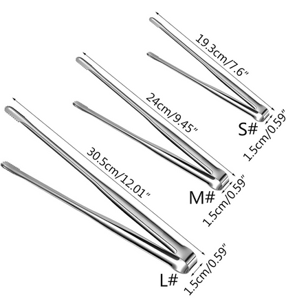 Pinces de Barbecue en Acier Inox 304 | Accessoire de Cuisine Premium pour Grillades et BBQ