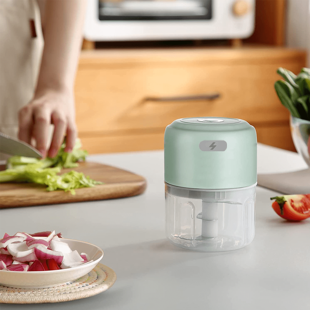 Hachoir électrique USB multifonction | Compact, rechargeable et silencieux pour Ail, légumes, viandes