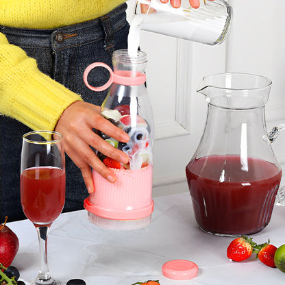 Blender Électrique Sans Fil 6 Lames | Jus et Milkshakes Instantanés