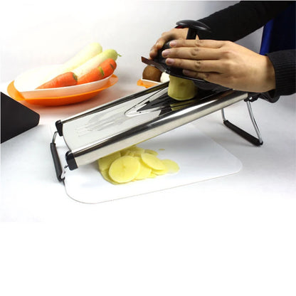 Coupe-Légumes Multifonction en Acier Inoxydable – Édition Premium 5 Lames