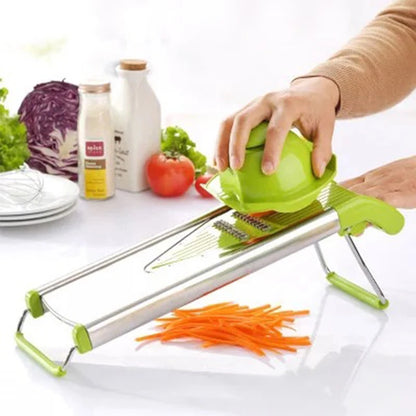 Coupe-Légumes Multifonction en Acier Inoxydable – Édition Premium 5 Lames