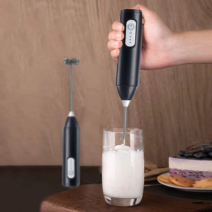 Mousseur à Lait Électrique Sans Fil | Recharge USB-C, Café Crémeux