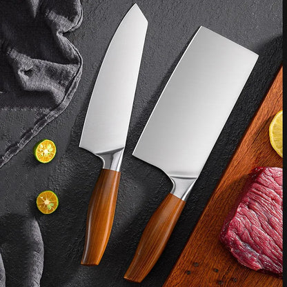Kit Couteaux Japonais en Acier Inox | Tranchant Durable & Finition Premium
