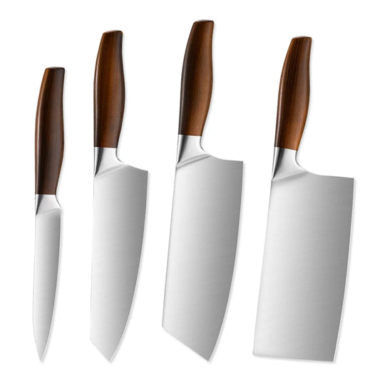 Kit Couteaux Japonais en Acier Inox | Tranchant Durable & Finition Premium