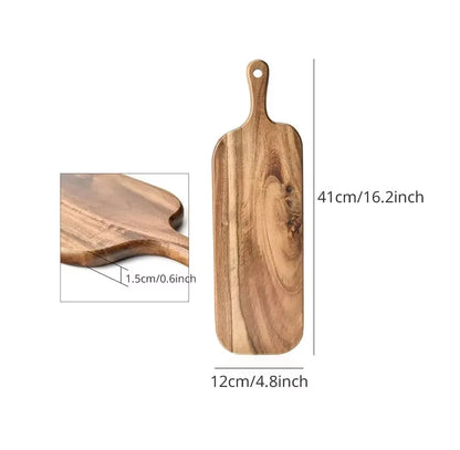 Planche en Bois Multi-Usages | Double Face avec Poignée – Plateau de Service & Planche à Découper