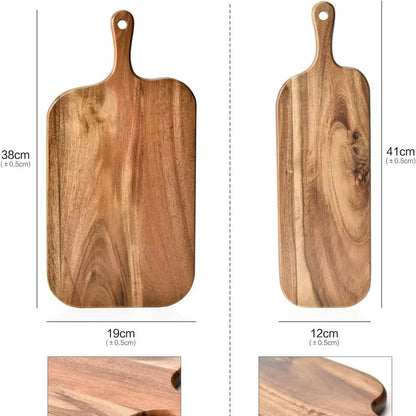 Planche en Bois Multi-Usages | Double Face avec Poignée – Plateau de Service & Planche à Découper