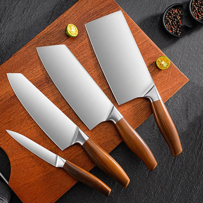 Kit Couteaux Japonais en Acier Inox | Tranchant Durable & Finition Premium